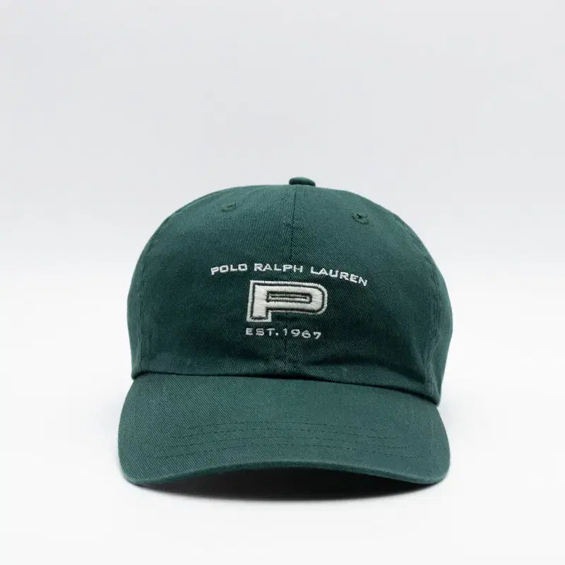 VINTAGE POLO P GREEN EMBLEM HAT