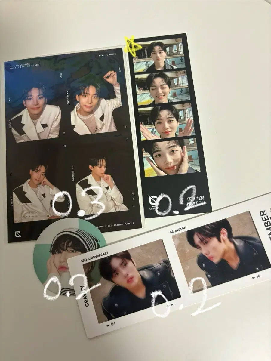 급처 cravity photocard necut wts jungmo wonjin taeyoung sungmin