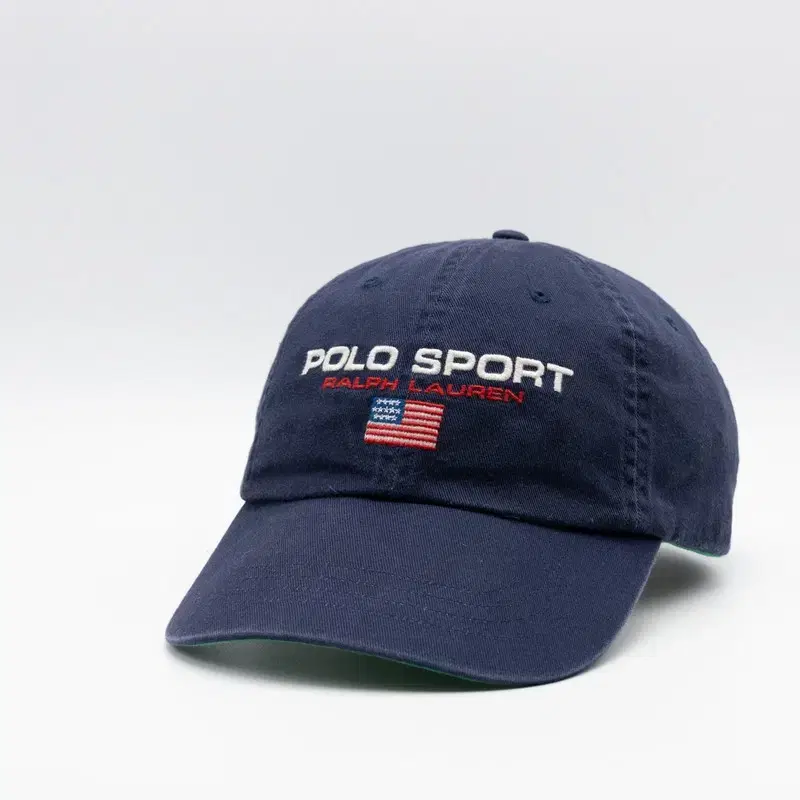 VINTAGE POLO SPORT NAVY FLAG HAT