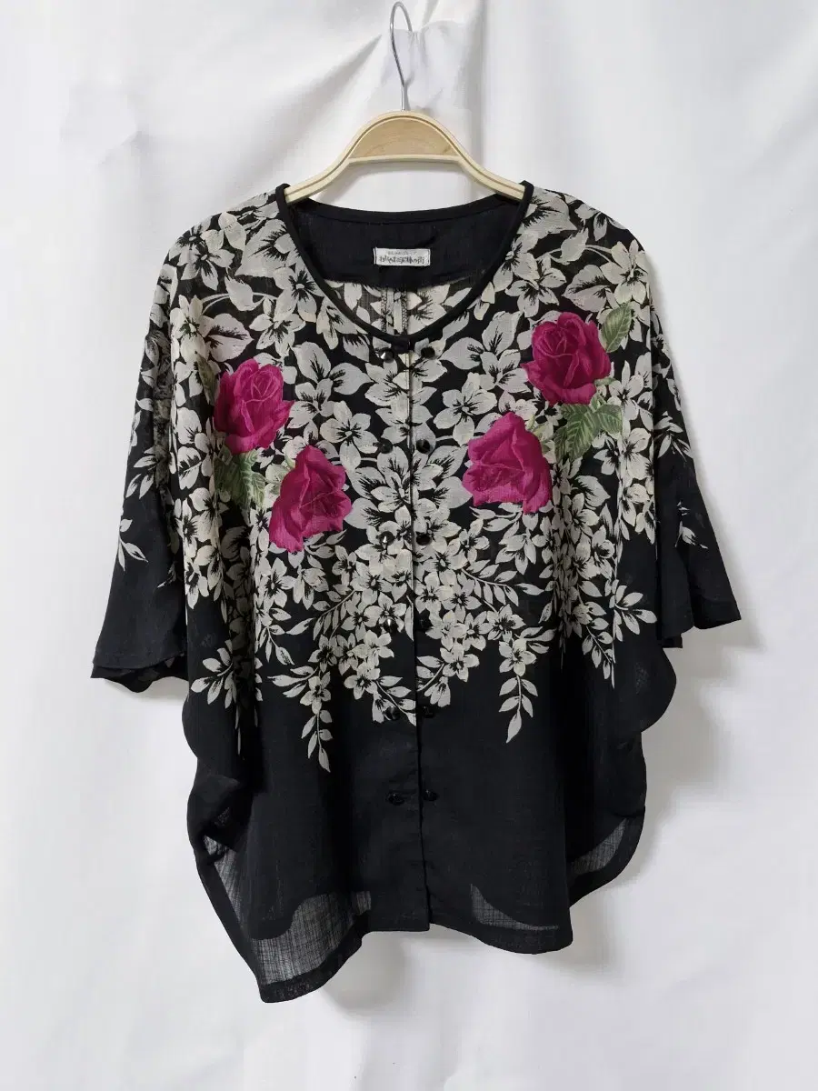 Japan Vintage Gabori Fit Short Sleeve Floral Shirt Blouse