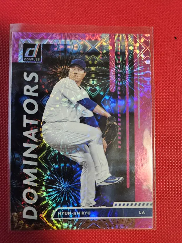 류현진 2020 donruss 파이어웍스 카드