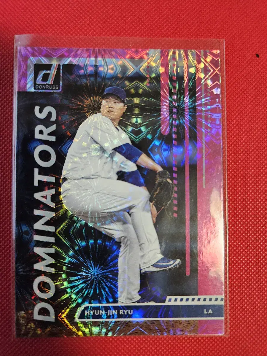 류현진 2020 donruss 파이어웍스 카드