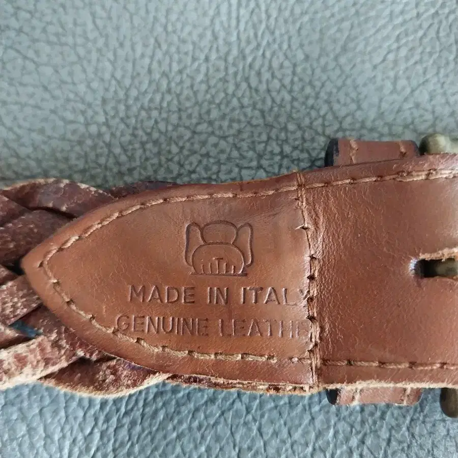 가죽 매쉬 벨트 made in italy