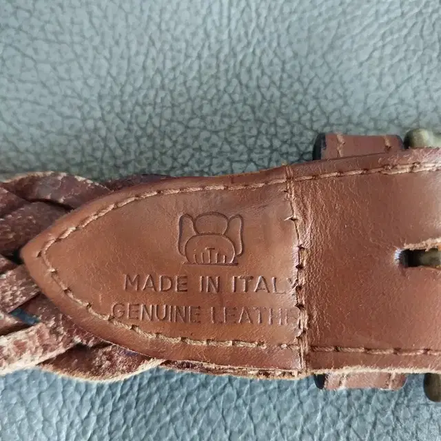 가죽 매쉬 벨트 made in italy