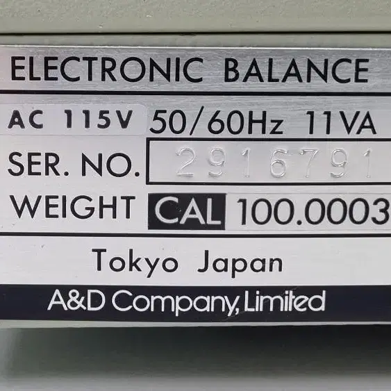 AND ER-180A Max 160g d=0.1mg 정밀전자저울.