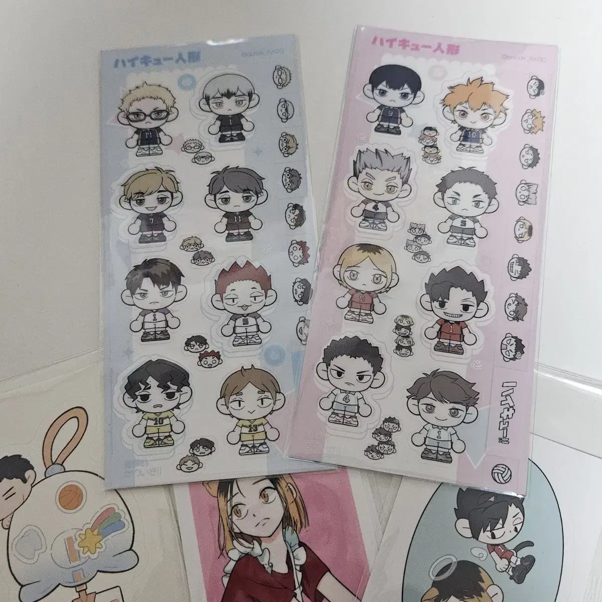 Haikyuu Kalsun Transparent sticker Rabonim Tongpan bulk WTS