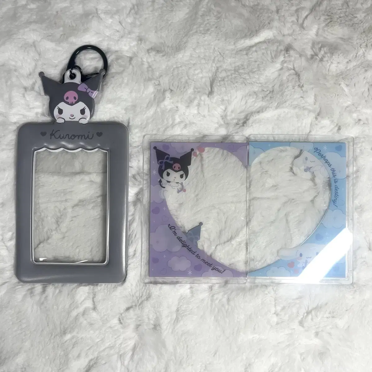 San Rio Kuromi Cinnamon Roll photocard holder toploader