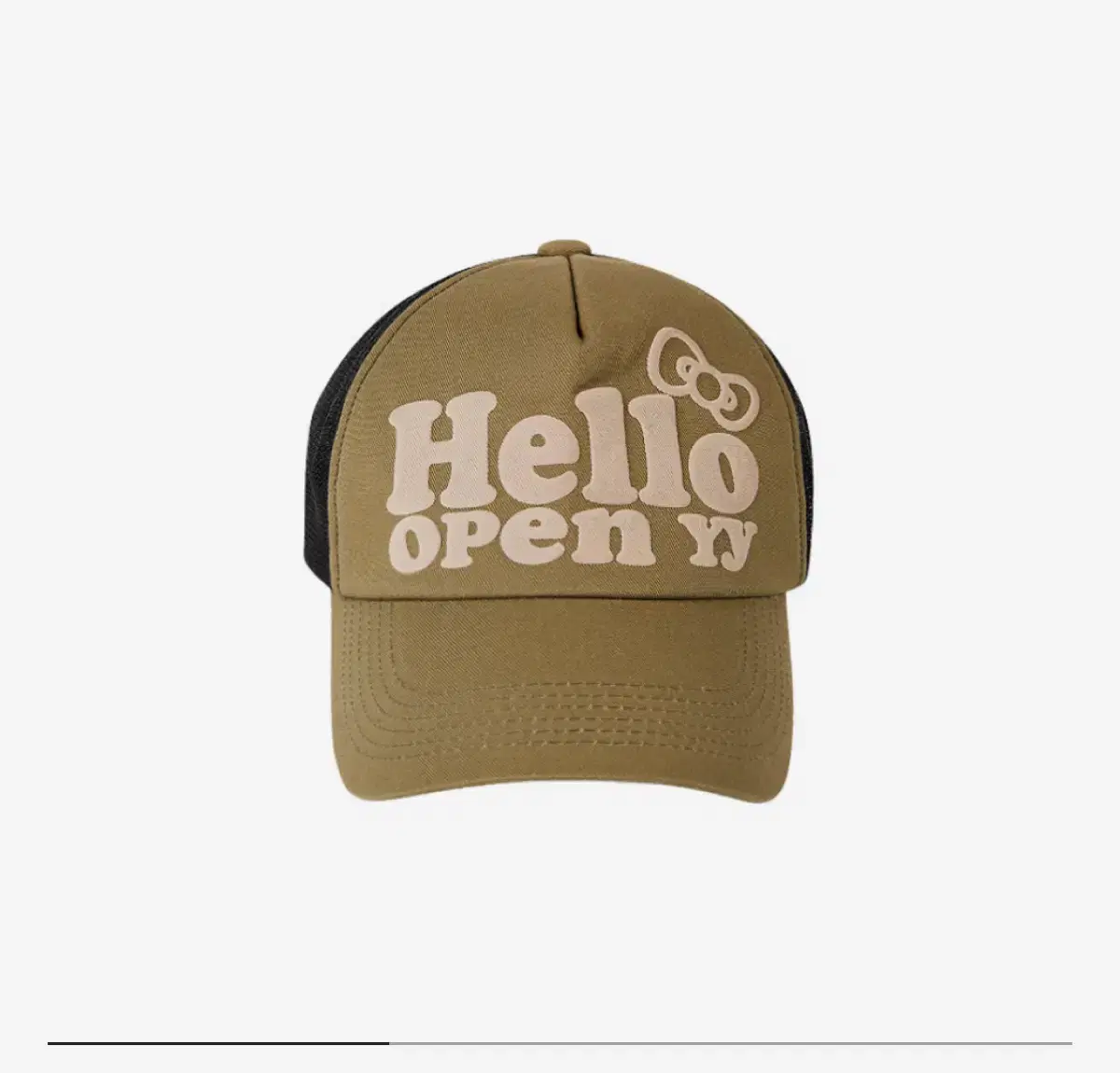 Open Wai Wai Kitty Ballcap Khaki