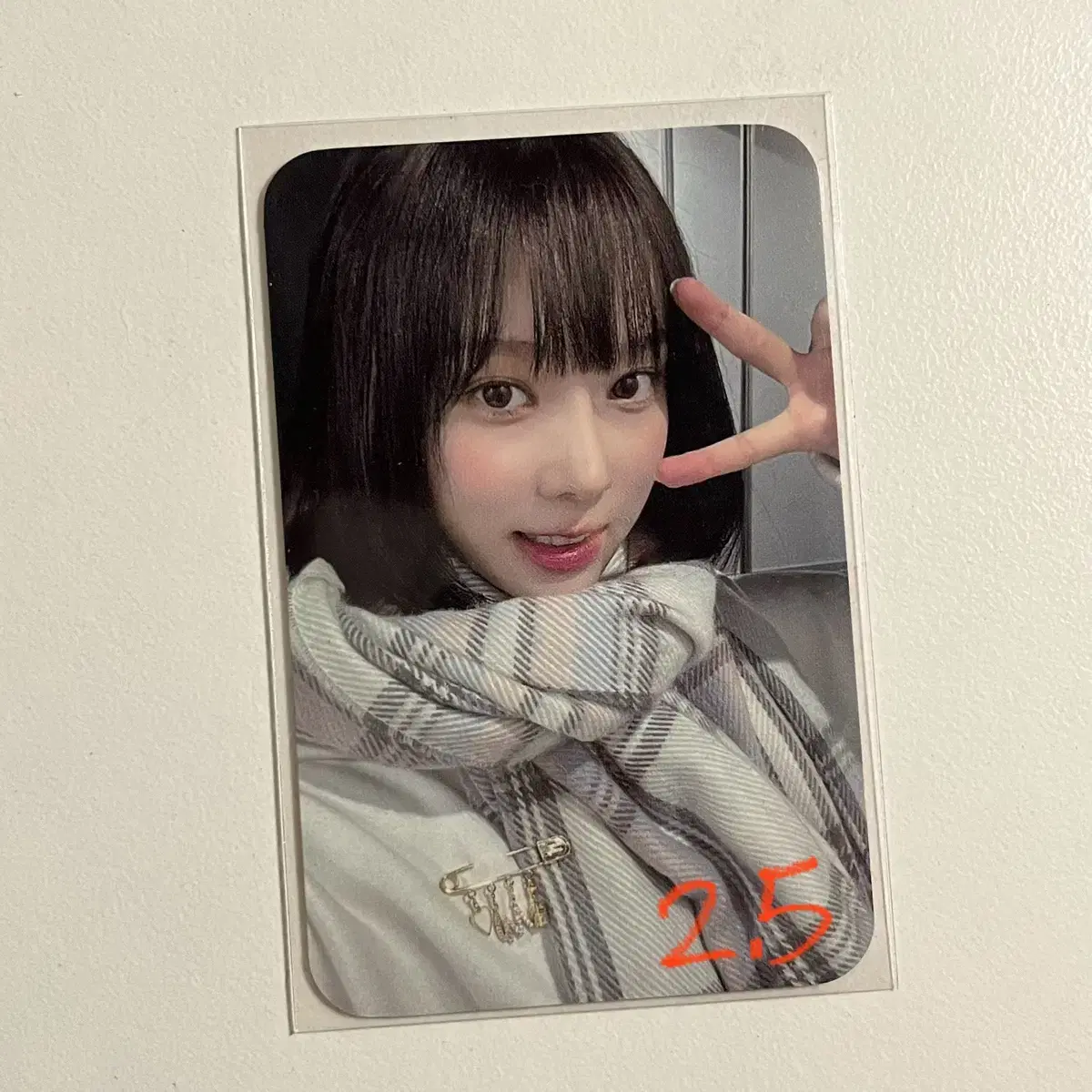 Winter birthday MD shawl photocard