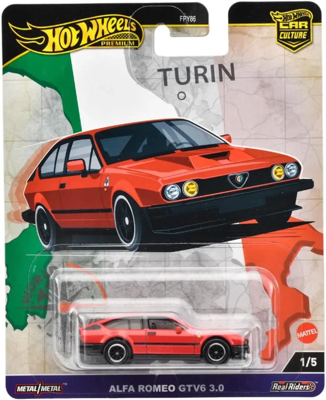 1:64 Hot Wheels Premium Alfa Romeo GTV6 3.0