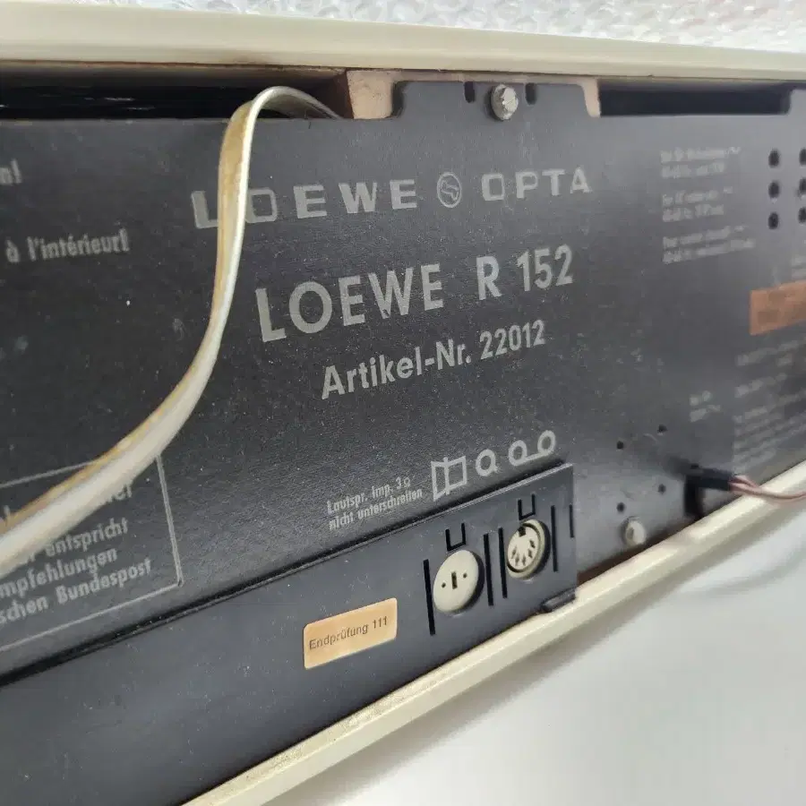 빈티지 독일제 진공관라디오 LOEWE OPTA Radio