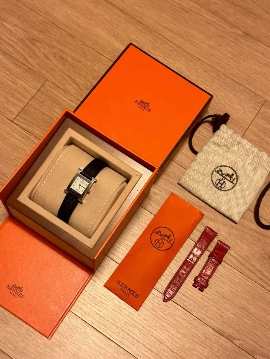 Hermès Hour PM Appsong Black Silver Watch