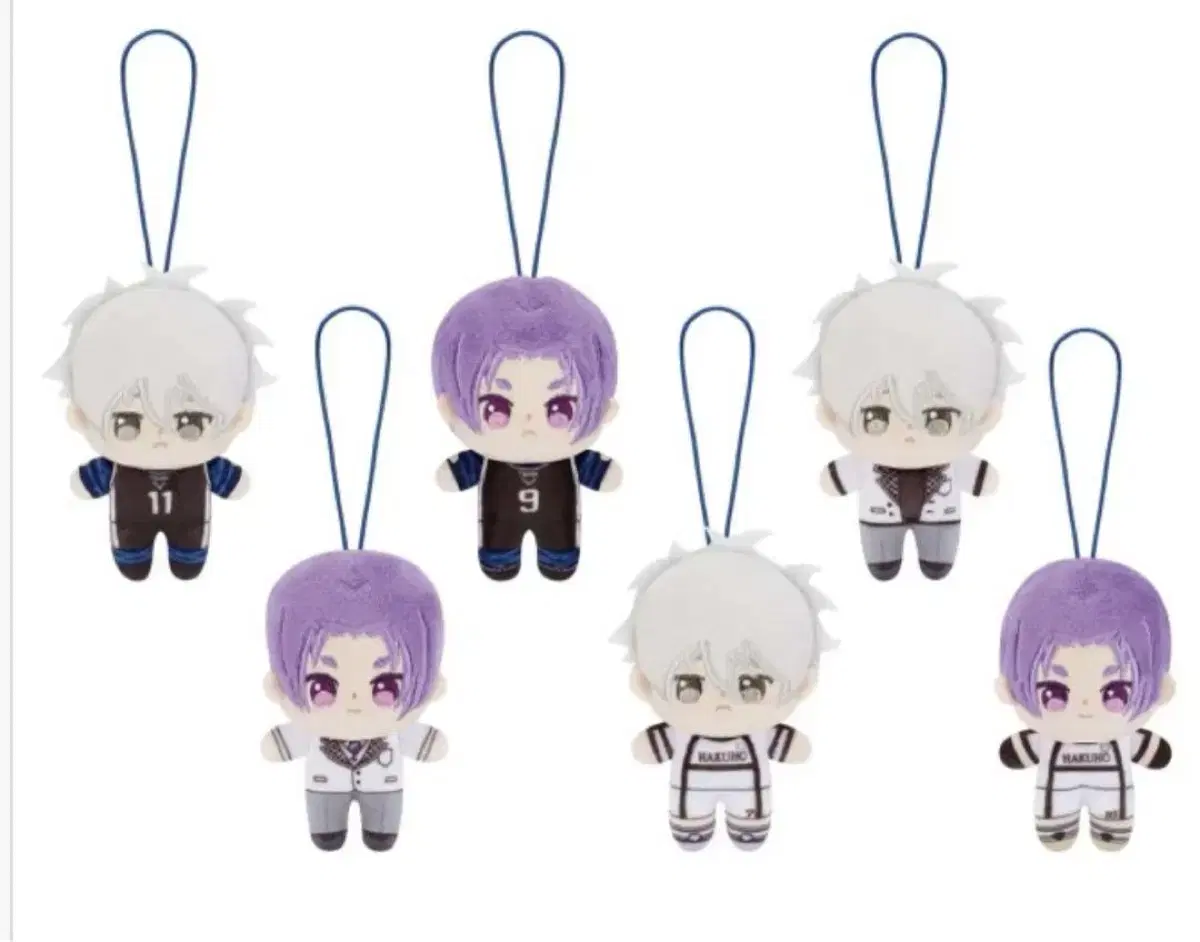 in kind) BLUELOCK Nagi Seishiro Mikage Leo Nui doll keyring