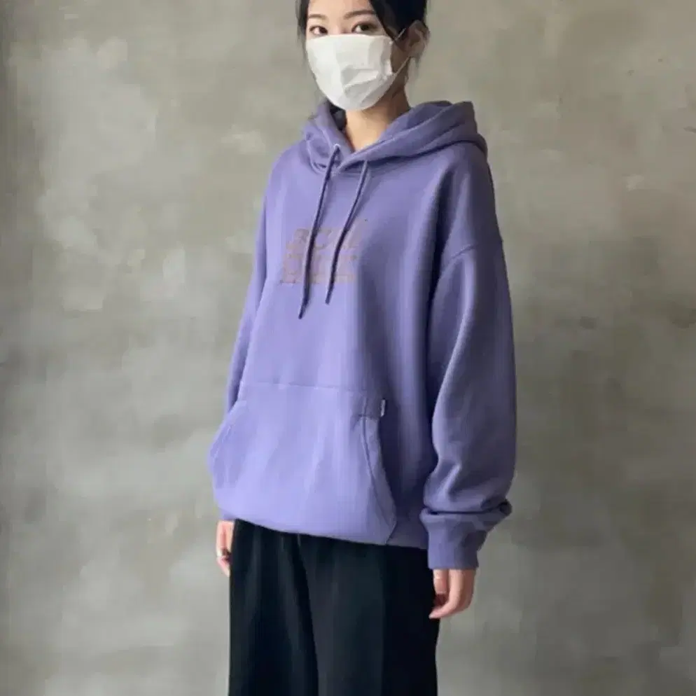 [스컬프터] Retro Outline Hoodie Grape