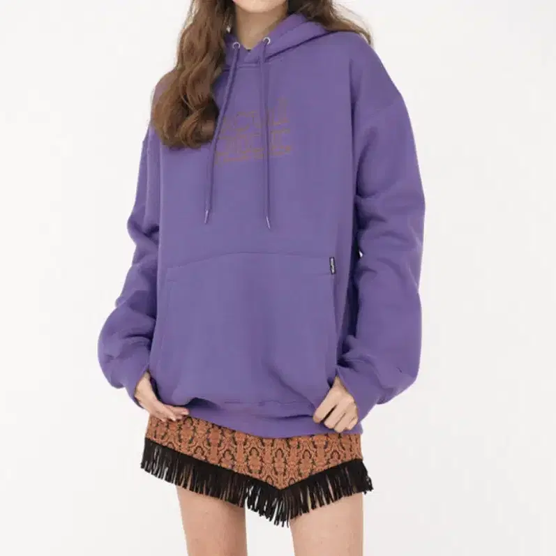 [스컬프터] Retro Outline Hoodie Grape