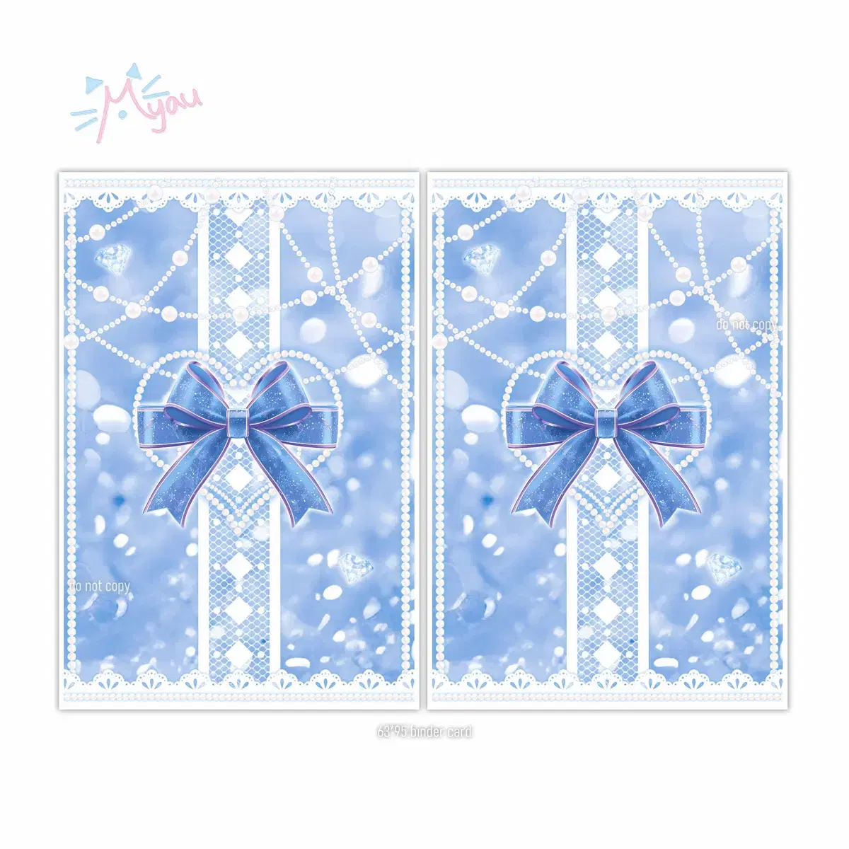 Photocard Jewelballet - Navy Binder Paper Photocard Paper toploader Back Paper