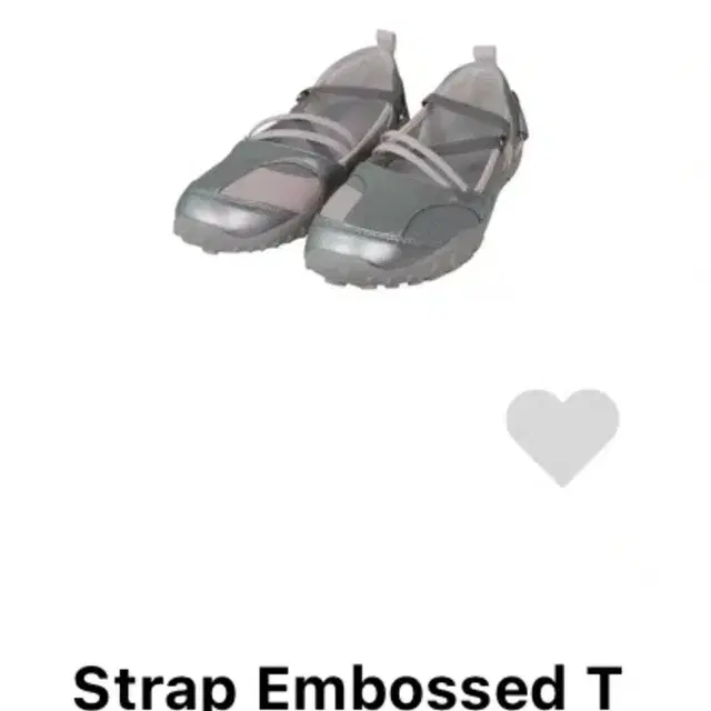 오호스 토슈즈 실버 Strap Embossed Toe Shoes / Si