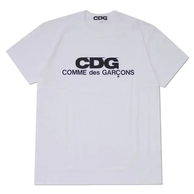 꼼데가르송 CDG 반팔티셔츠 화이트 (XL,새상품)