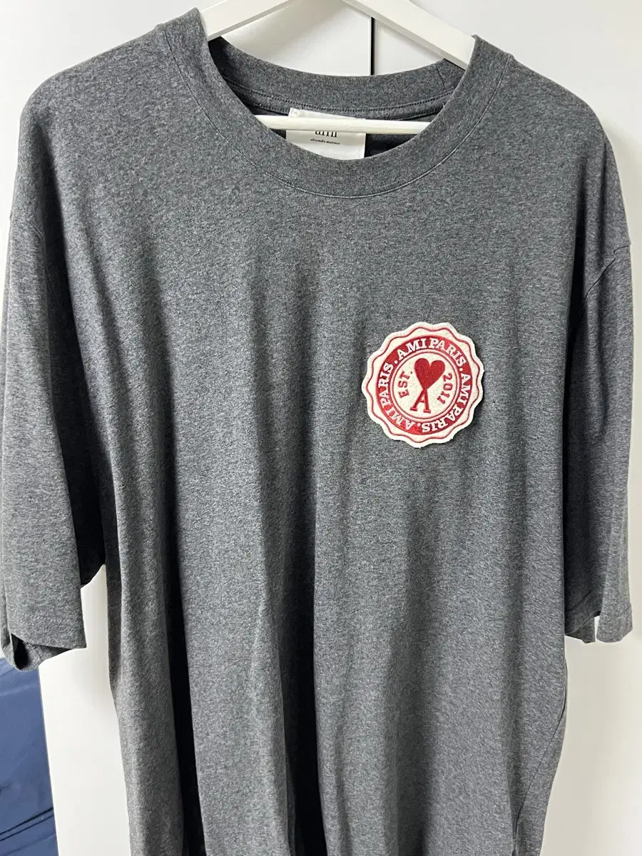 [XXL] Army Patch Logo T-Shirt Heather Grey