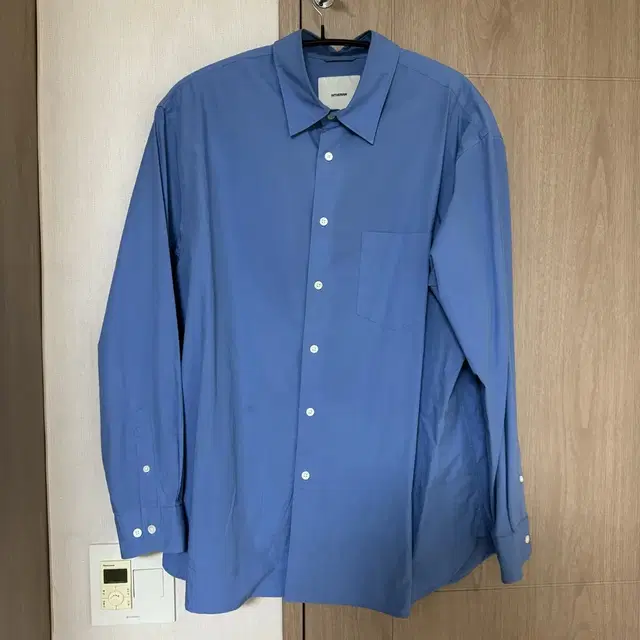 인더로우 셔츠 PLAIN RELAXED SHIRT - SAX 2사이즈