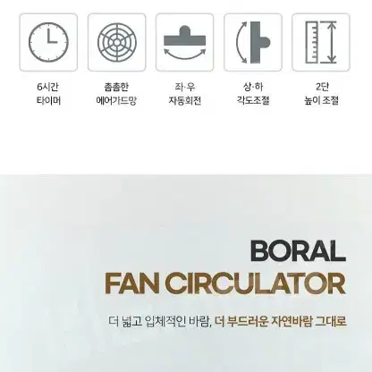 미개봉 보랄 스탠드 팬써큘레이터(전자식) BR-CF2000H