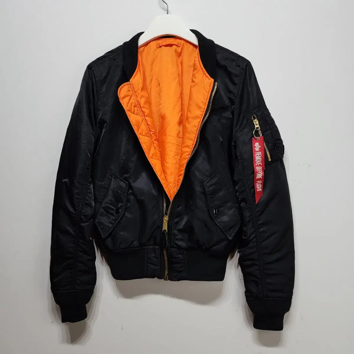 알파인더스트리 ALPHA INDUSTRIES MA-1항공점퍼자켓블랙XS