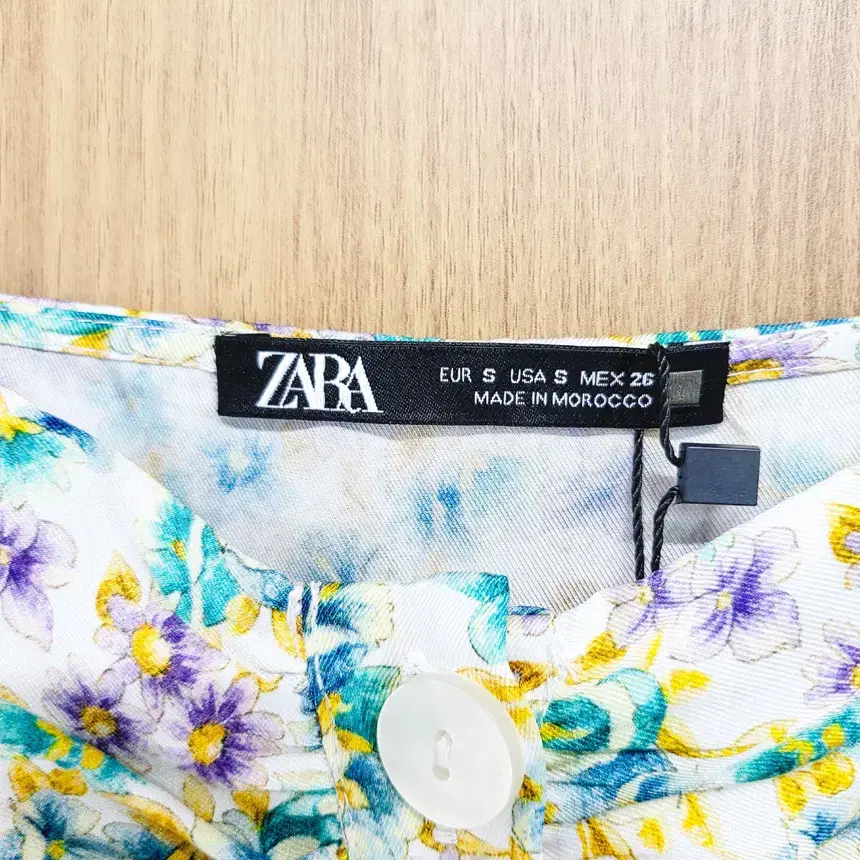 (44사이즈) ZARA 자라 새틴 뷔스티에 블라우스 (A2119)