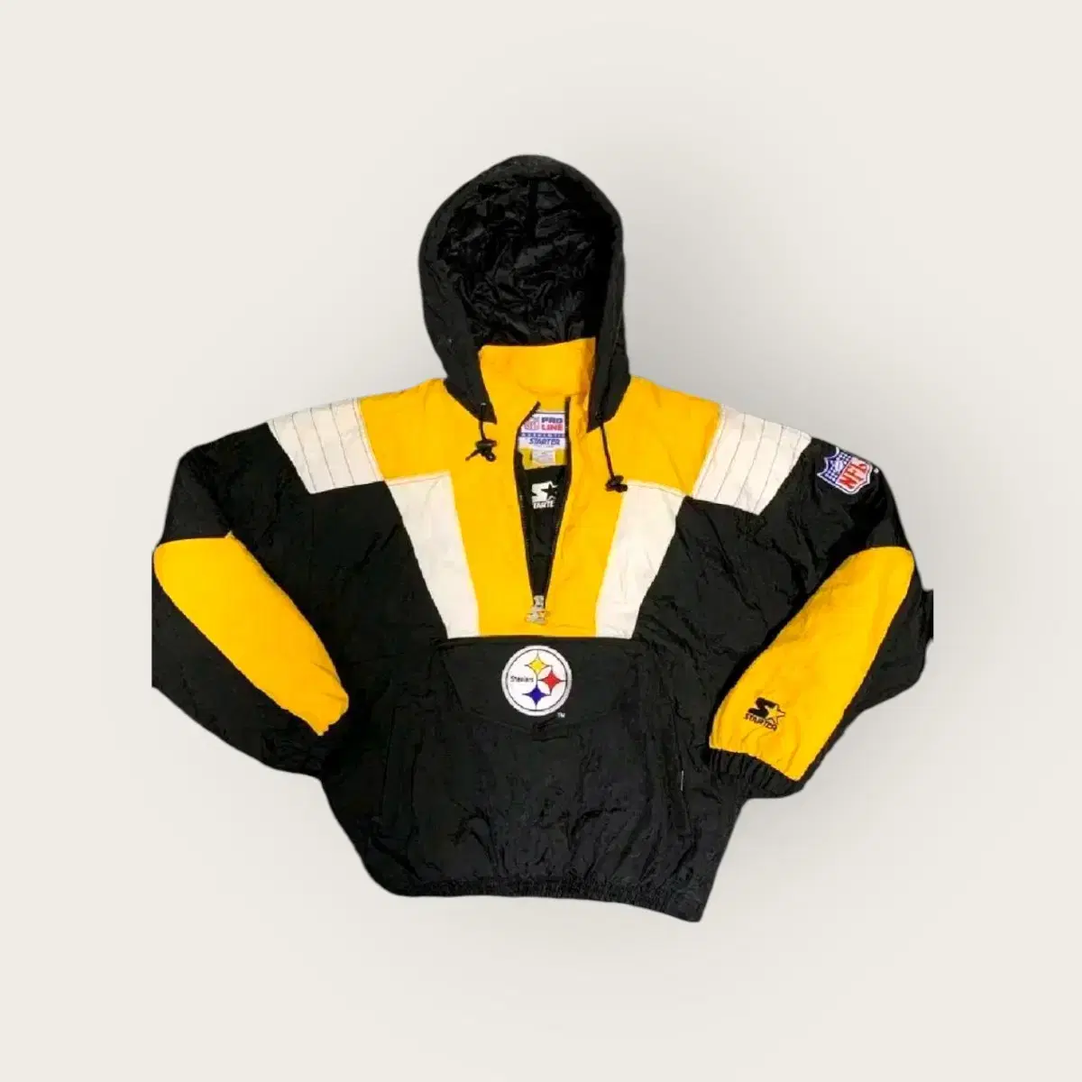 New)M)NFLxStarter Pittsburgh Steelers Vahn Zip Up Football Anorak Padded Jumper