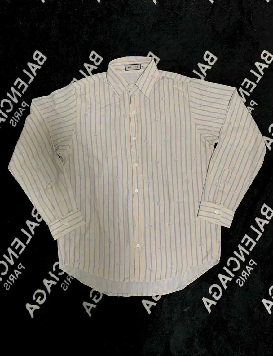 M)Gucci GUCCI Vintage Striped 9-piece Shirt Salvage VTG Bodlebodle