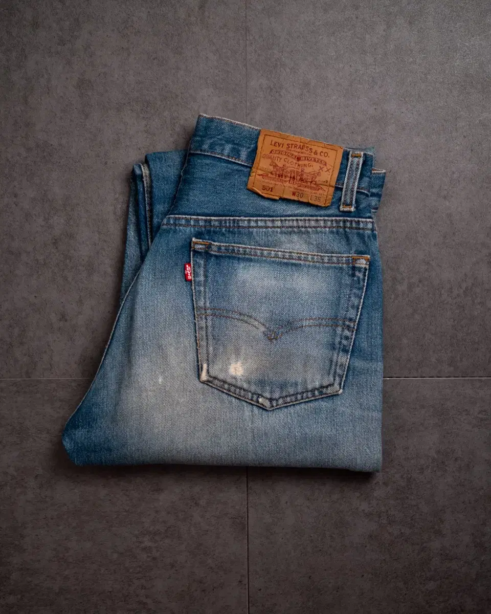 Levis 501 Washed Denim Pants (30/36)