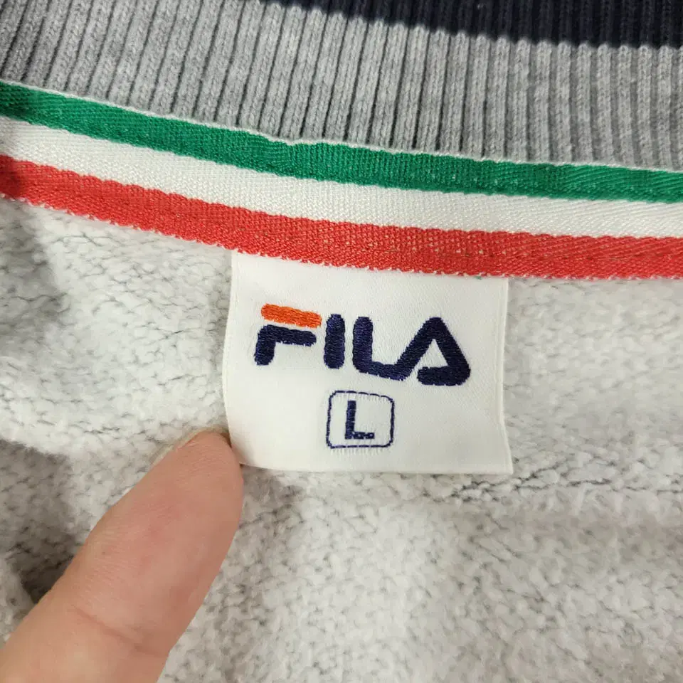 FILA 휠라 필라 JP 멜란지그레이 레드 네이비 UNDICI 패치 풋볼