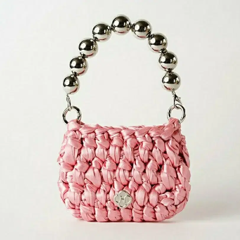 히어리가방 Lav Satin Knit Mini Bag 핑크