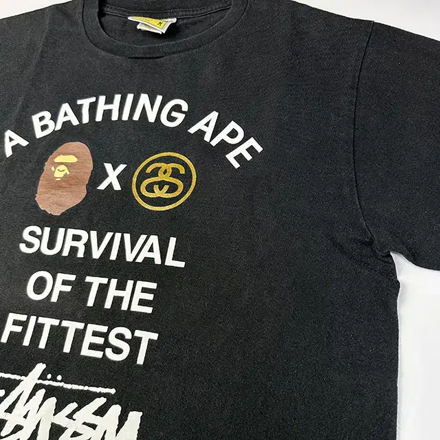 STUSSY x BAPE 스투시 베이프 티셔츠