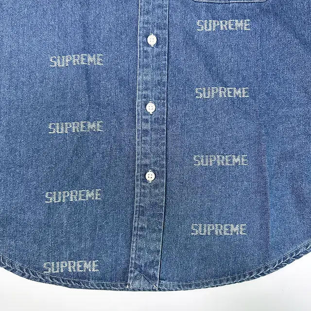 SUPREME 19SS Logo Denim Shirt 슈프림 데님 셔츠