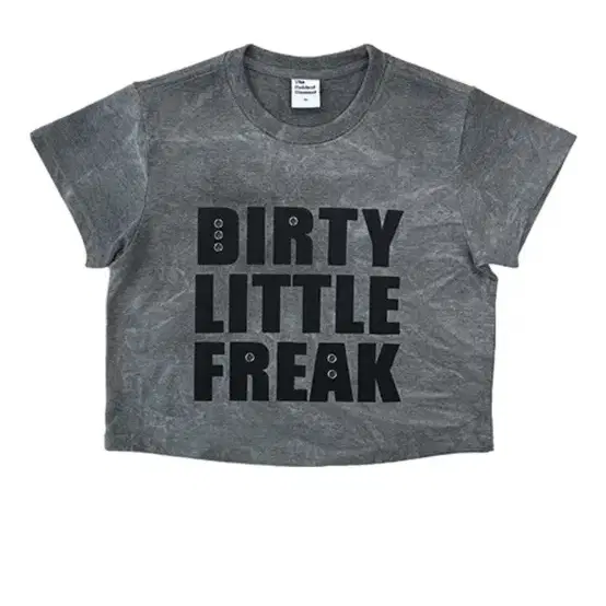 새상품) 더콜디스트모먼트 dirty little freak 크롭 티