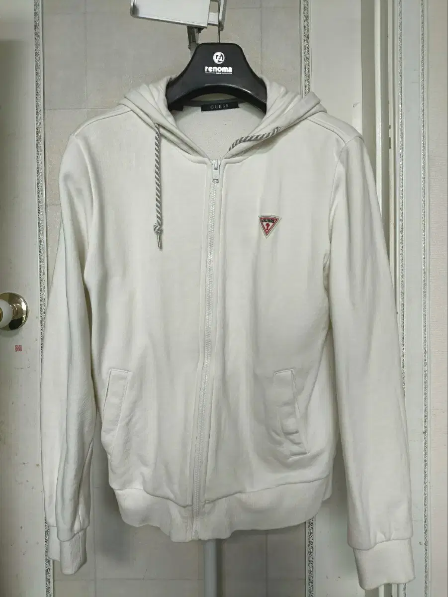 Geth Zip-Up Hoodie White 100