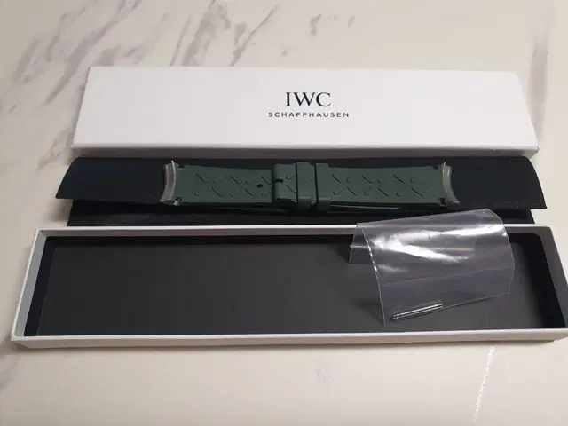 iwc 정품 러버 스트랩(올리브 그린)