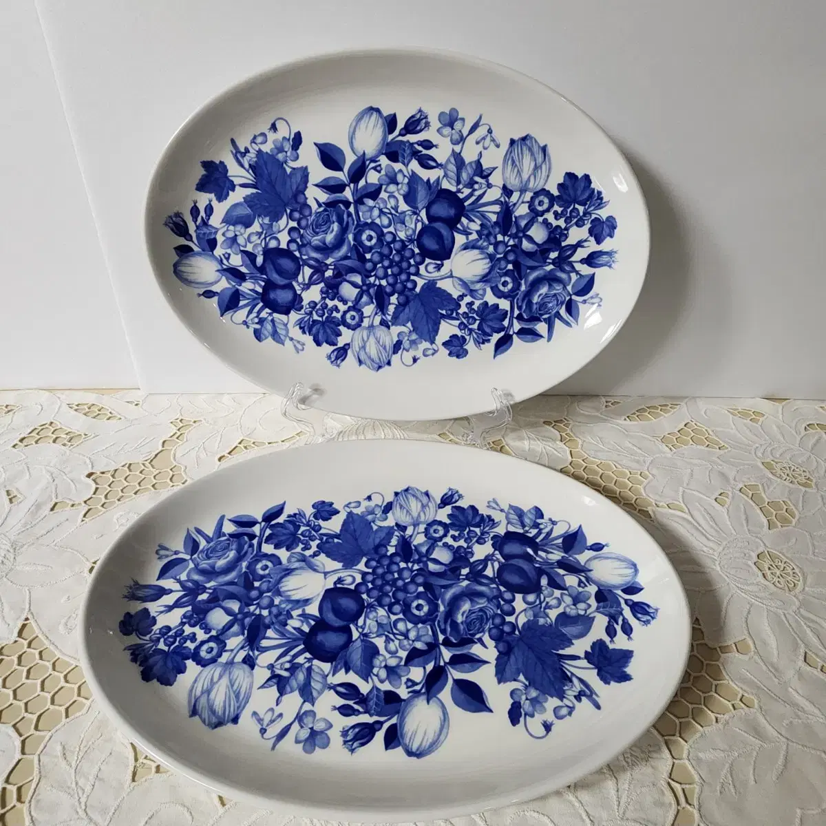 Portmeirion Harvest, England bloo Oval Serving Plate/ per piece