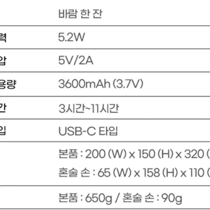 새상품)))))혼술 선풍기