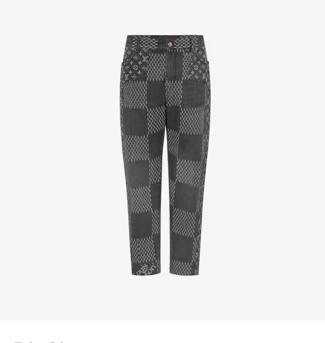 31) Louis Vuitton Nigo Denim Damier Pants for Sale