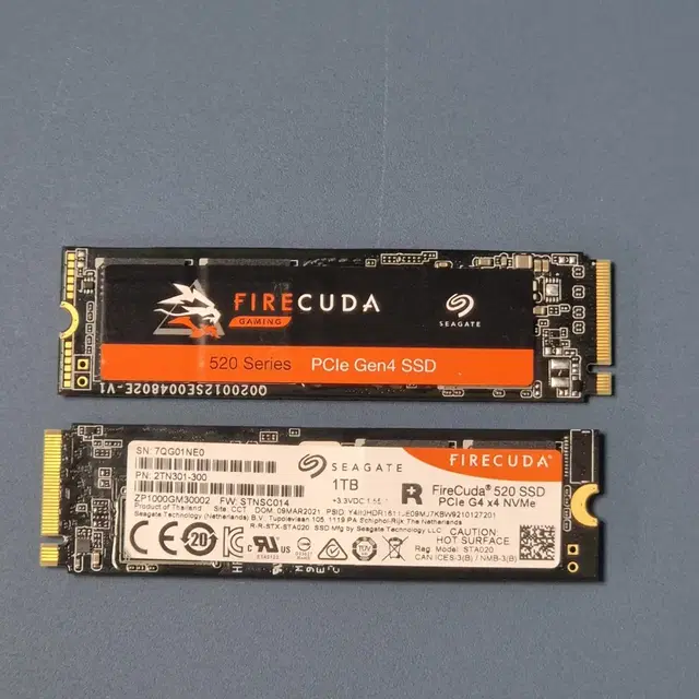 시게이트 파이어쿠다 520 NVME 1TB 1테라 판매합니다.