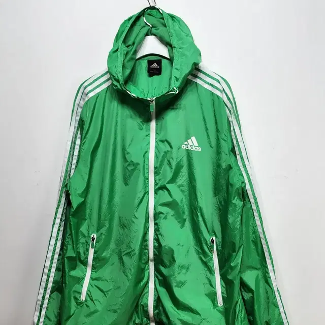 아디다스 ADIDAS 바람막이  후드 집업 자켓 2XL