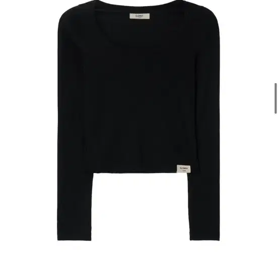 글로니 G CLASSIC RIB SCOOP LONG SLEEVE (BLA