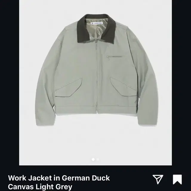 (L) 더 수베니어 샵 Work Jacket in German Duck