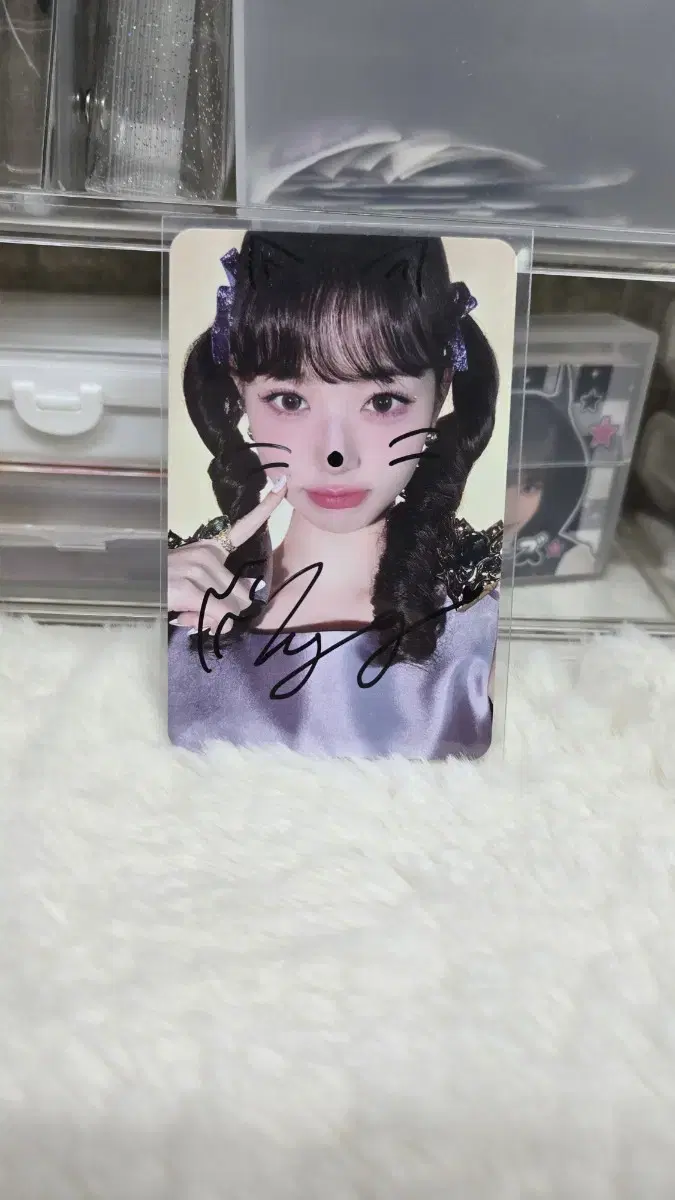 ive jang wonyoung switch sign photocard