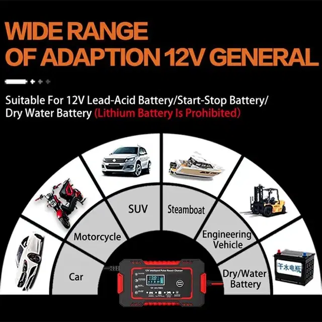 자동차 차량 수입차 SUV 오토바이 배터리 충전기