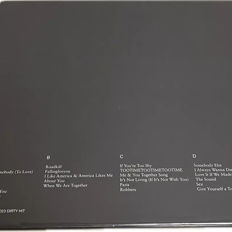 The 1975 At Their Very Best Live 라이브 LP