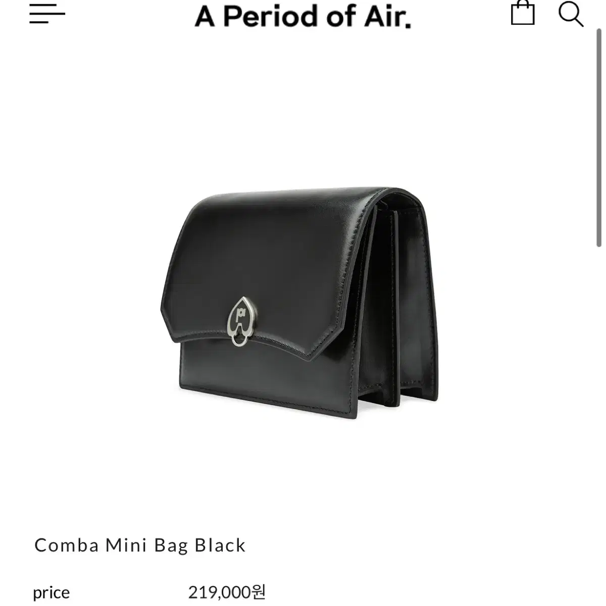 APOA Comba Mini Bag Black 판매합니다