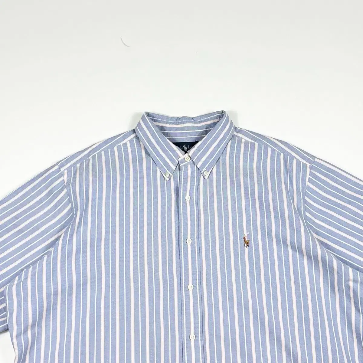 Polo Ralph Lauren Custom Fit Striped Short Sleeve Shirt (XXL)