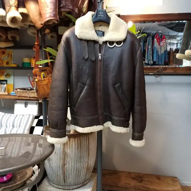 USA Sheepskin 리얼항공무스탕  . L